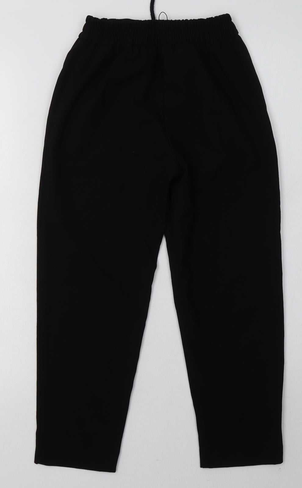 Zara Girls Black  Polyester Capri Trousers Size 9 Months  Regular Tie