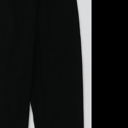 Zara Girls Black  Polyester Capri Trousers Size 9 Months  Regular Tie