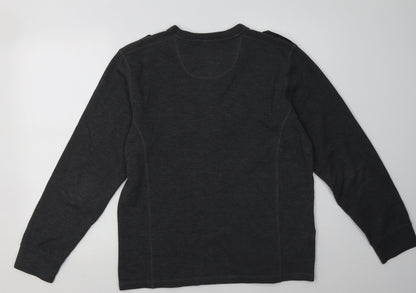 Mens UK Size M Matalan Grey Pullover Sweatshirt