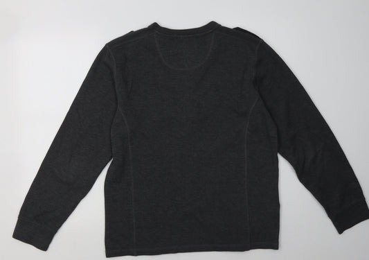 Mens UK Size M Matalan Grey Pullover Sweatshirt