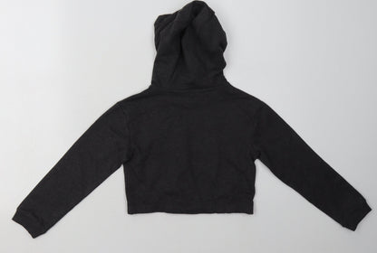 Studio Girls Grey  Cotton Pullover Hoodie Size 6-7 Years  Pullover - Cropped