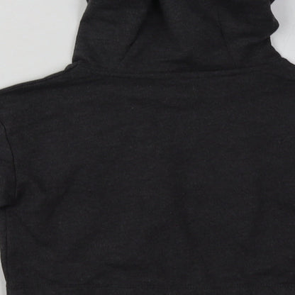 Studio Girls Grey  Cotton Pullover Hoodie Size 6-7 Years  Pullover - Cropped