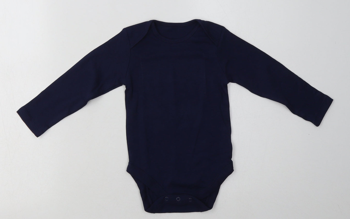 George Boys Blue  Cotton Babygrow One-Piece Size 18 Months  Buckle