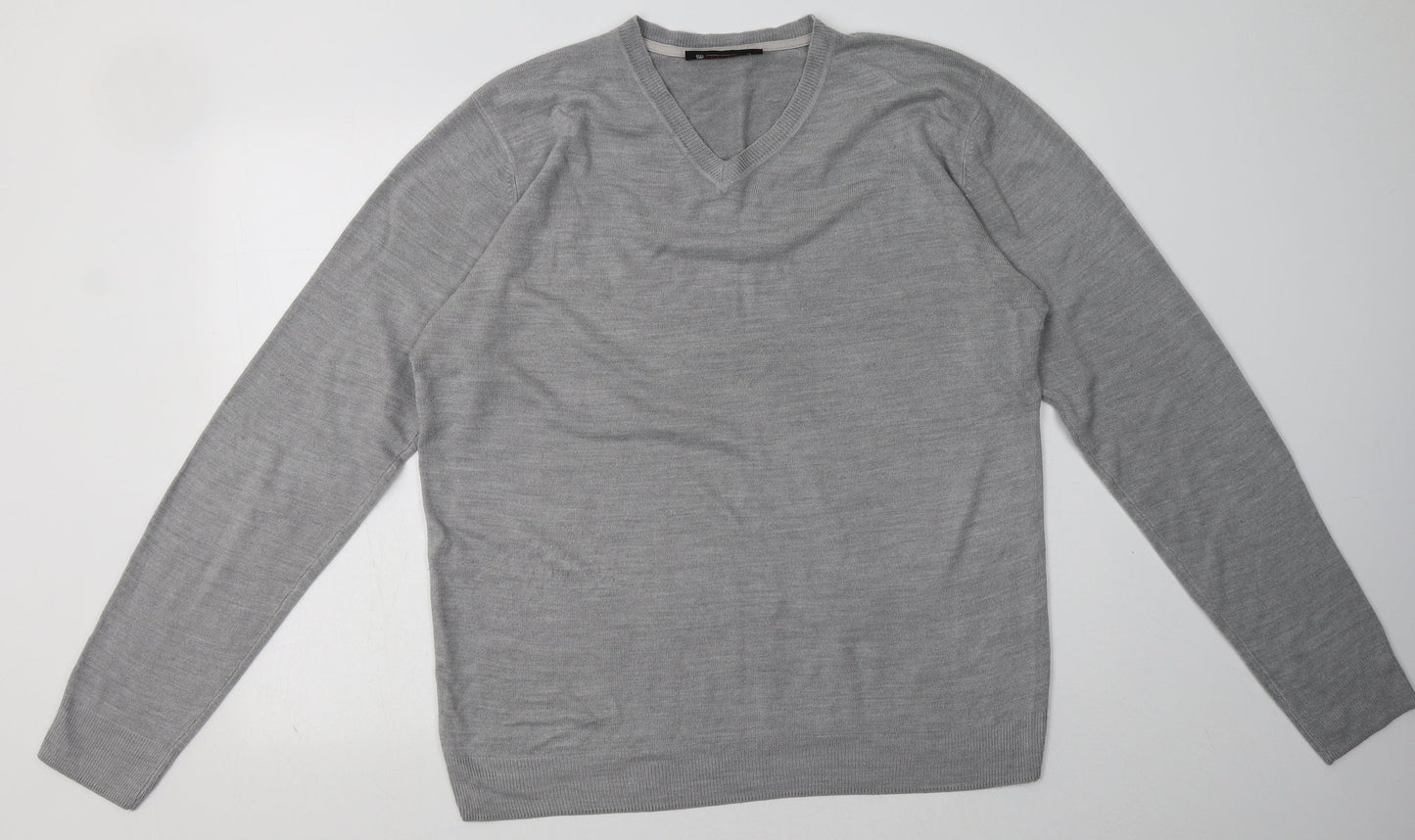 Mens UK Size L Burton Grey Pullover Sweatshirt