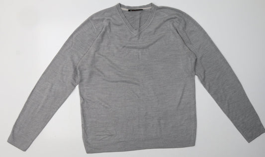 Mens UK Size L Burton Grey Pullover Sweatshirt