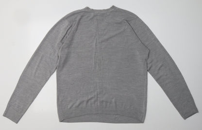 Mens UK Size L Burton Grey Pullover Sweatshirt