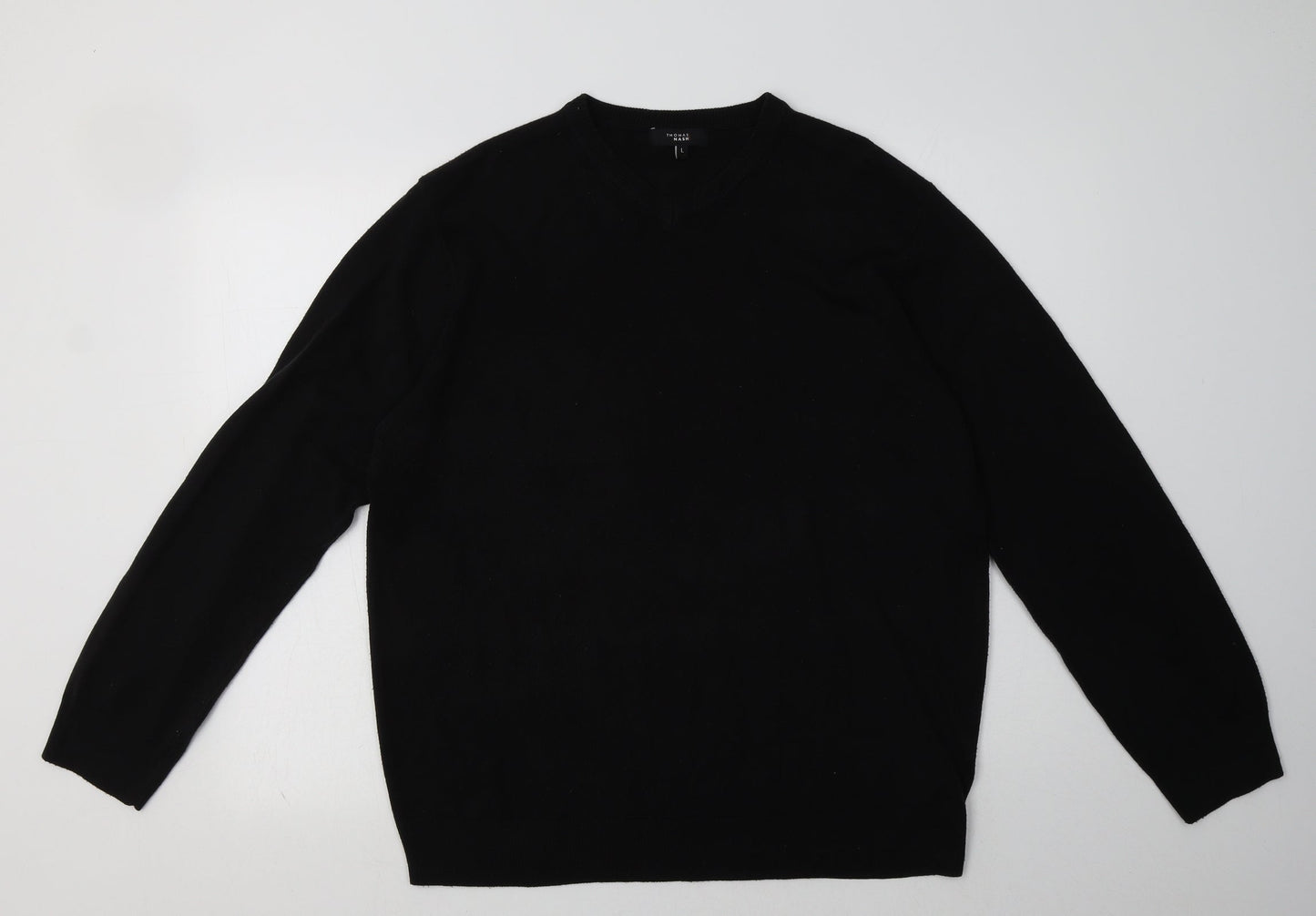 Mens UK Size L Debenhams Black Pullover Sweatshirt