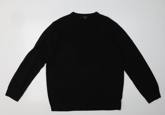 Mens UK Size L Debenhams Black Pullover Sweatshirt