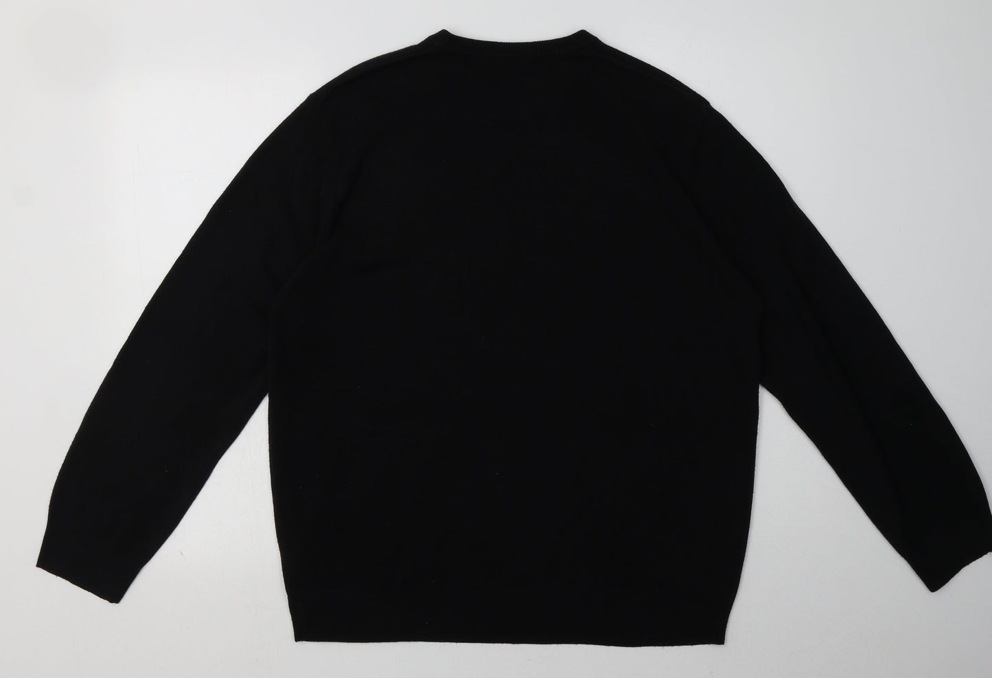 Mens UK Size L Debenhams Black Pullover Sweatshirt