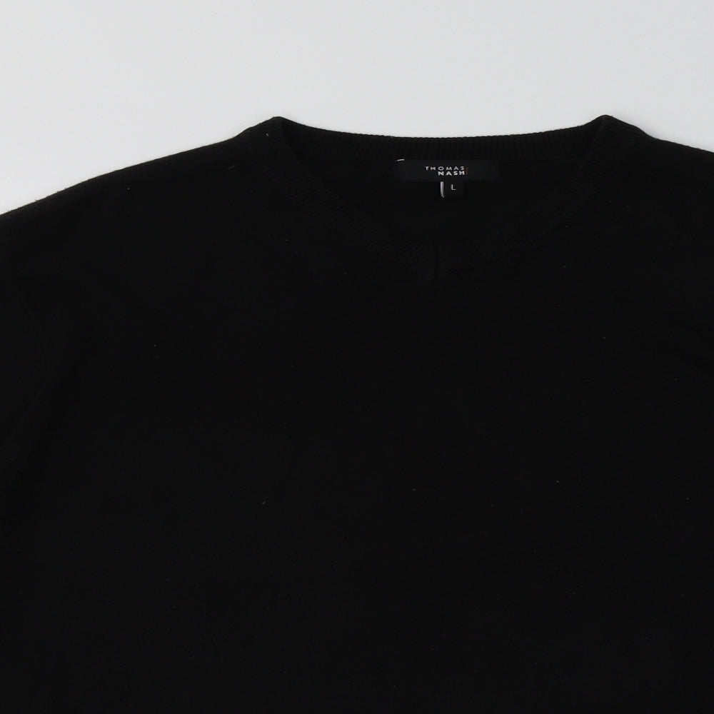 Mens UK Size L Debenhams Black Pullover Sweatshirt