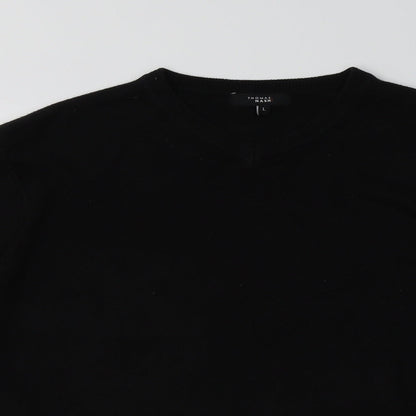 Mens UK Size L Debenhams Black Pullover Sweatshirt