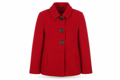 Womens UK Size 14 BM Red Overcoat