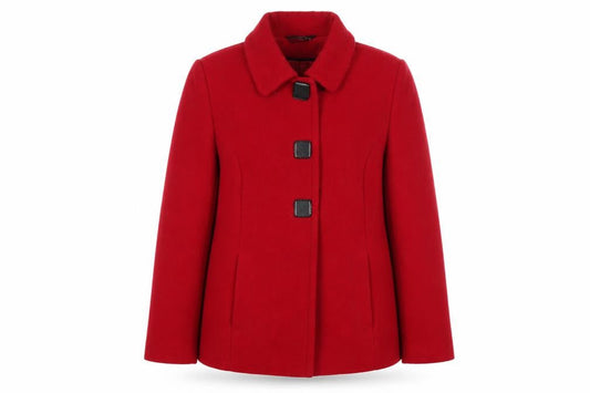 Womens UK Size 14 BM Red Overcoat