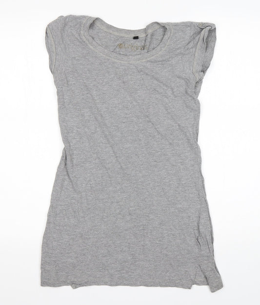 Womens UK Size 8 Preworn Grey Basic T-Shirt