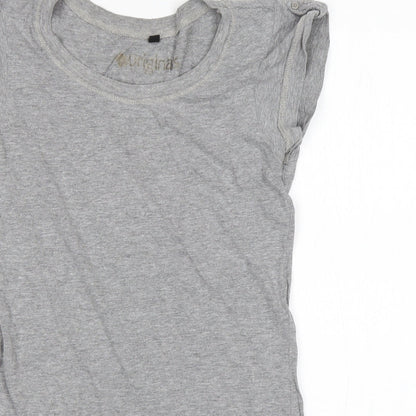 Womens UK Size 8 Preworn Grey Basic T-Shirt