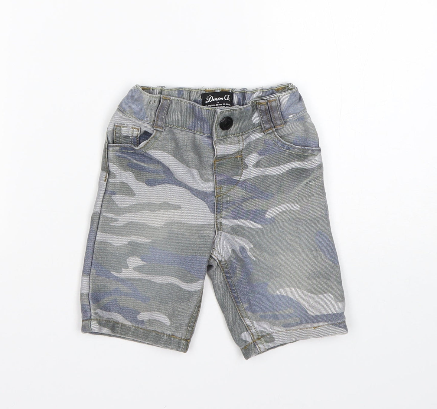 DENIM CO Boys Multicoloured Camouflage Cotton  Jeans Size 12-18 Months