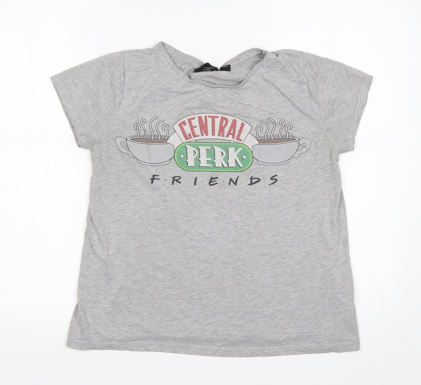 Atmosphere Girls Grey  Polyester Basic T-Shirt Size 14 Years Round Neck  - friends