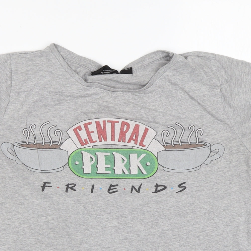 Atmosphere Girls Grey  Polyester Basic T-Shirt Size 14 Years Round Neck  - friends
