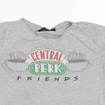 Atmosphere Girls Grey  Polyester Basic T-Shirt Size 14 Years Round Neck  - friends