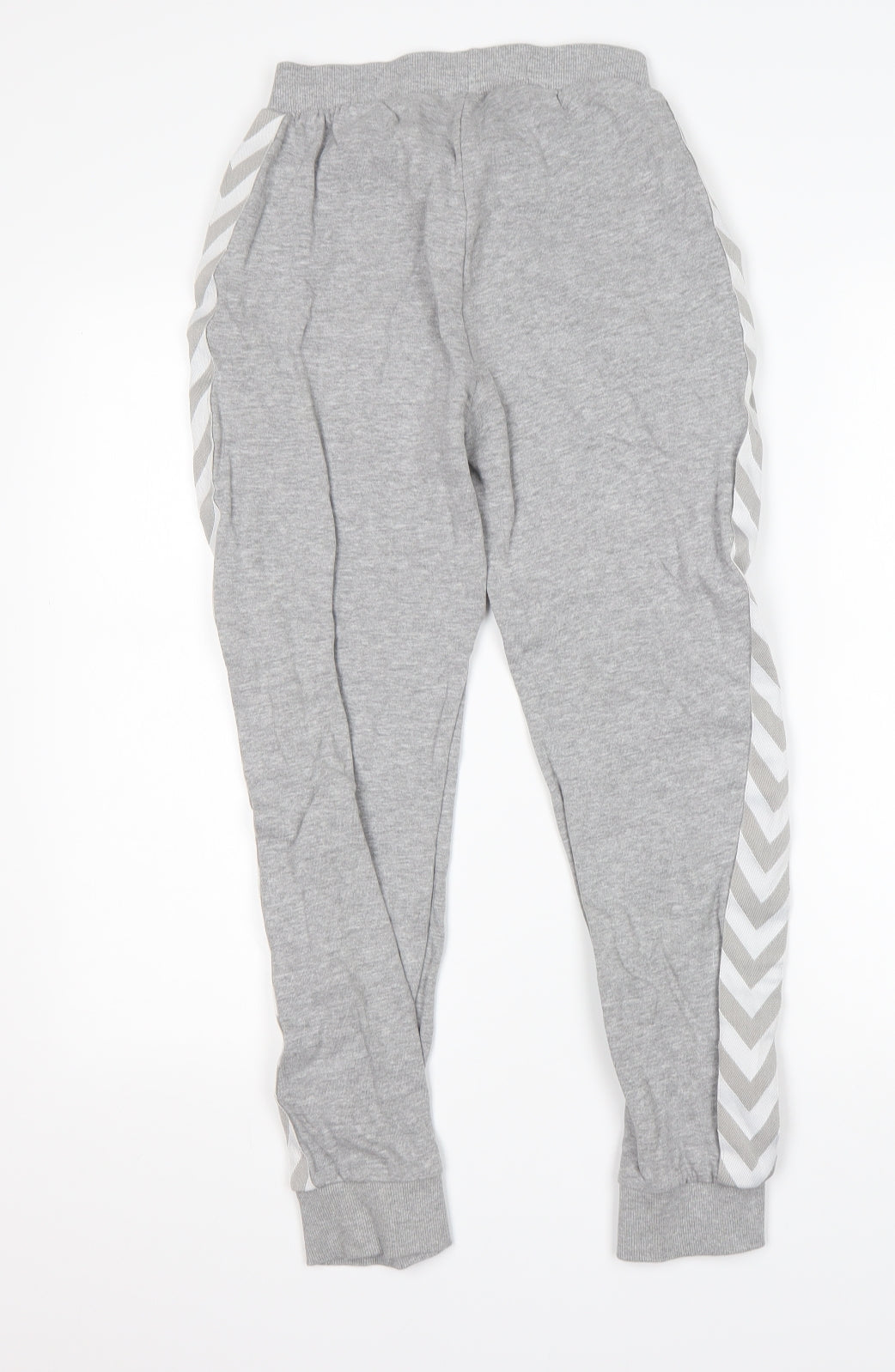 Hummel Mens Grey  Cotton Sweatpants Trousers Size XS L24 in Regular