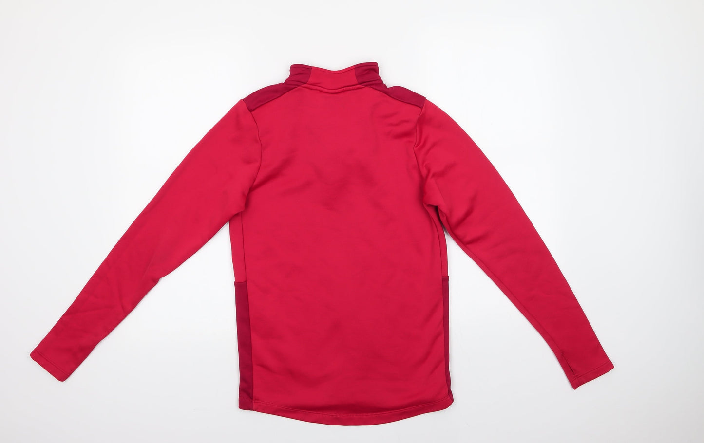 Umbro Boys Red  Polyester Henley Sweatshirt Size 14 Years   - Holywell