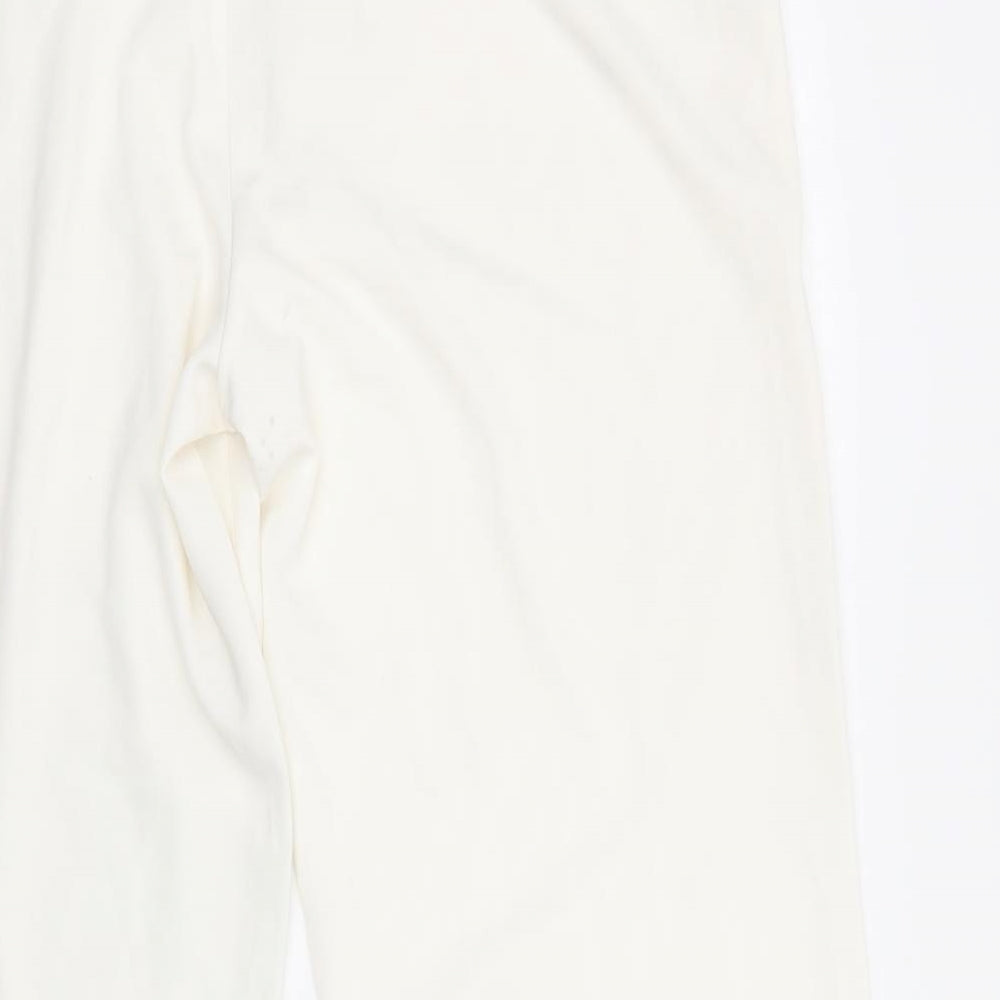 Womens UK Size 24 bonprix Regular Fit Dress Pants White Trousers