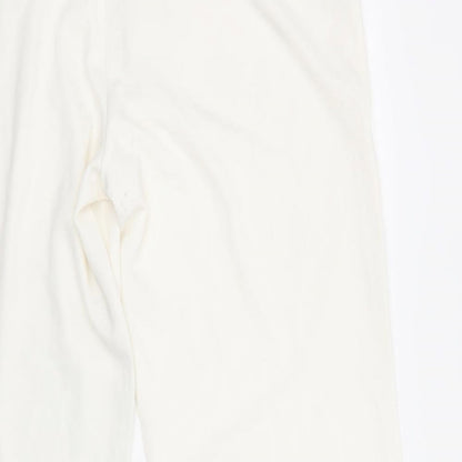 Womens UK Size 24 bonprix Regular Fit Dress Pants White Trousers