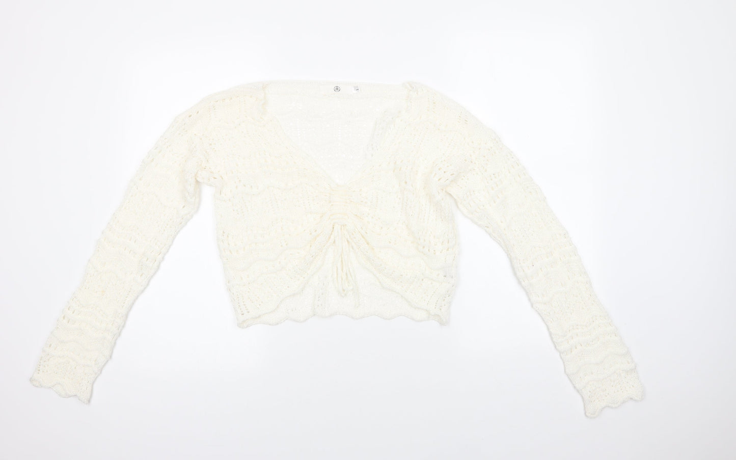 Womens UK Size L Missguided Ivory Pullover Jumper