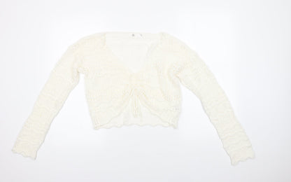 Womens UK Size L Missguided Ivory Pullover Jumper