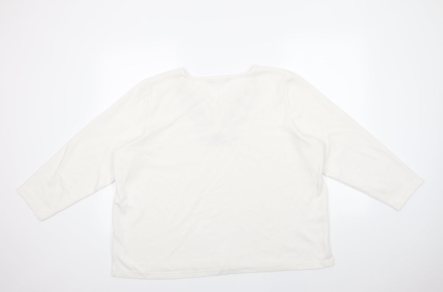Womens UK Size XL BM White Basic Blouse