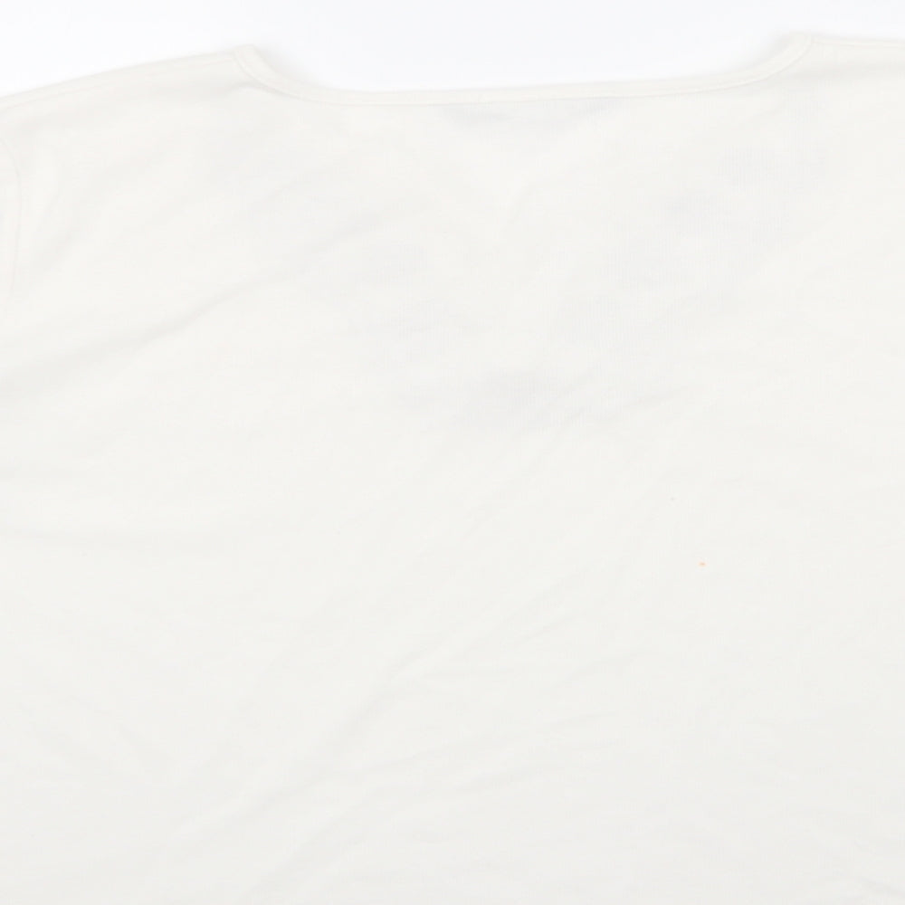 Womens UK Size XL BM White Basic Blouse