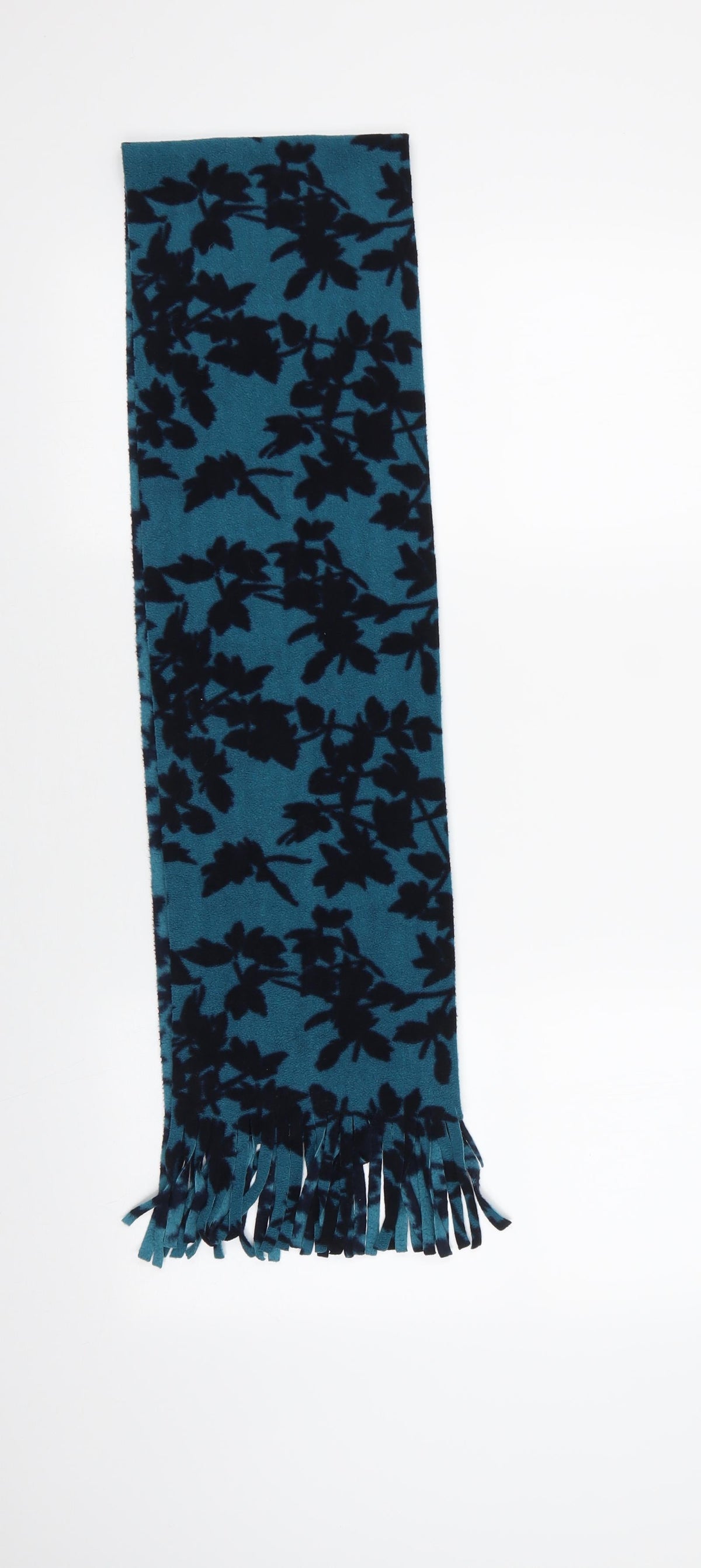 Front view of Dash women’s green floral polyester scarf