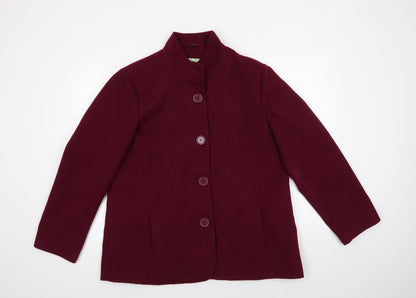 Womens UK Size 18 Northmoor Purple Pea Coat