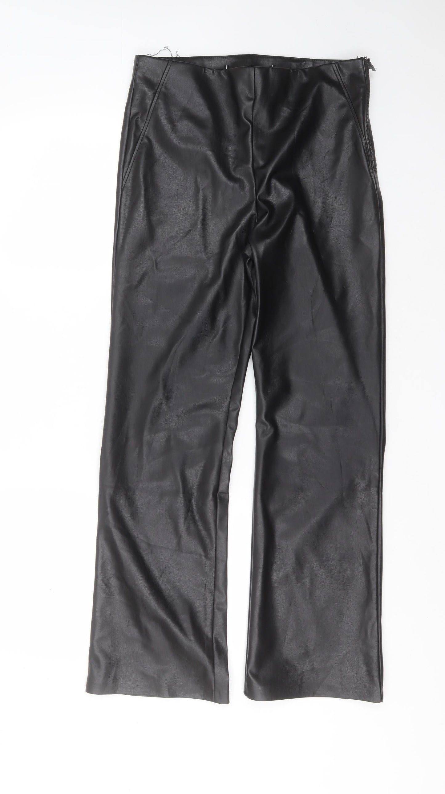 Womens UK Size 30 in Preworn Regular Fit  Black Trousers