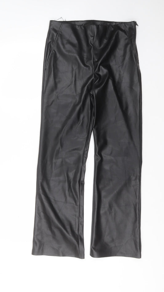 Womens UK Size 30 in Preworn Regular Fit  Black Trousers