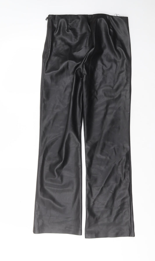 Womens UK Size 30 in Preworn Regular Fit  Black Trousers