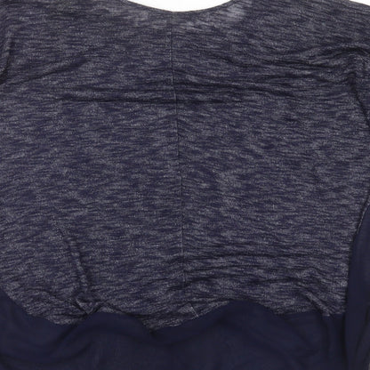 George Womens Blue Round Neck  Viscose Pullover Jumper Size 14