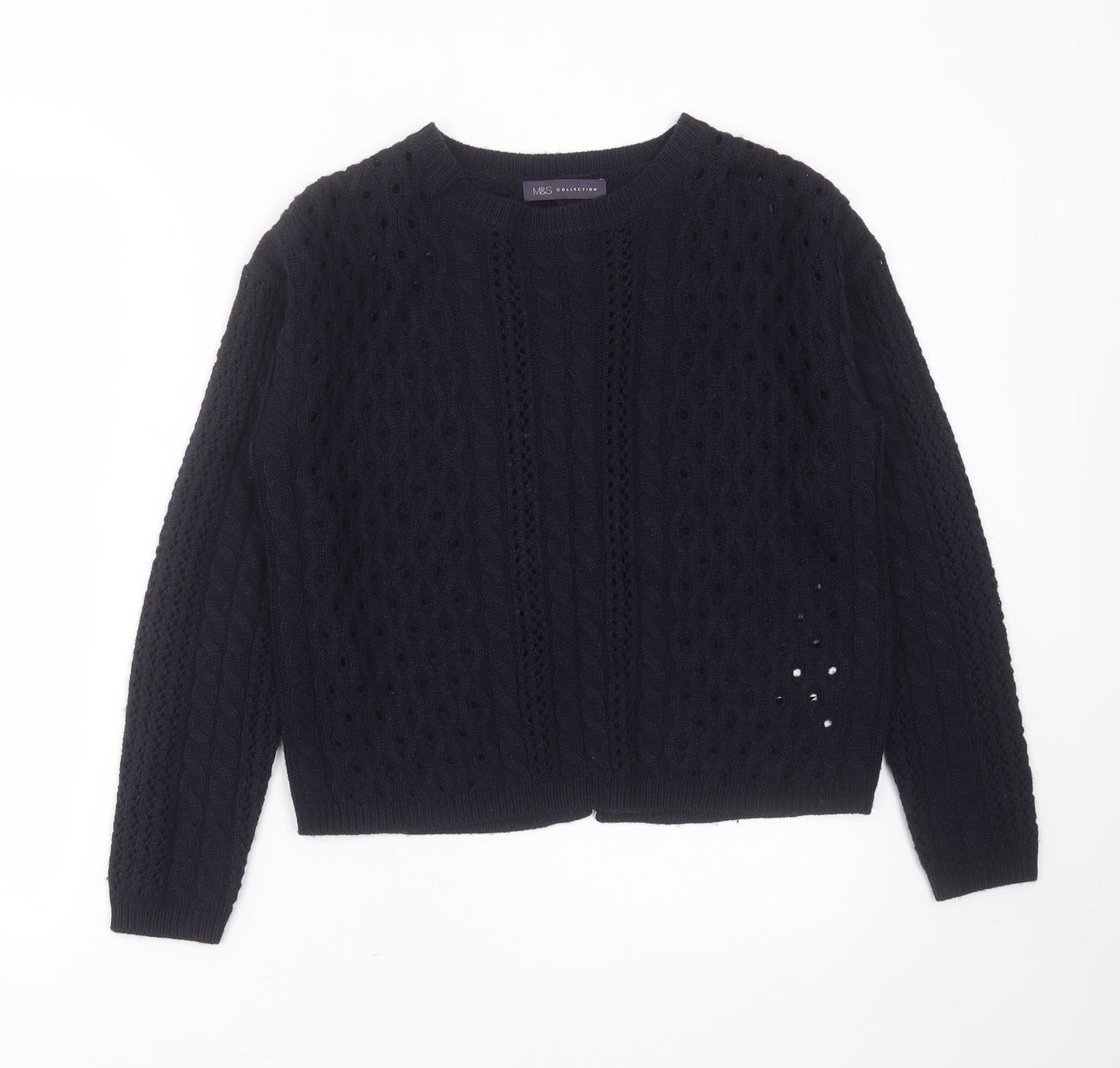 Womens UK Size 10 Marks and Spencer Blue Pullover Jumper