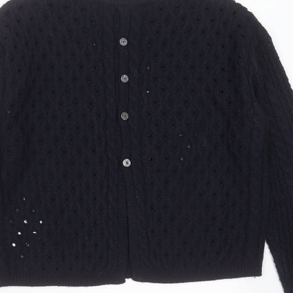 Womens UK Size 10 Marks and Spencer Blue Pullover Jumper