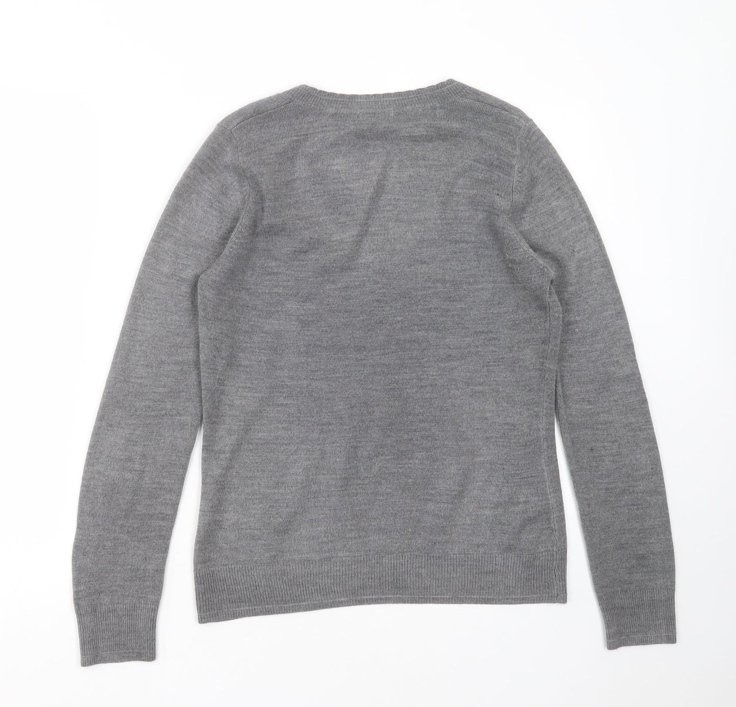 Womens UK Size 12 Marks and Spencer Grey Pullover Jumper