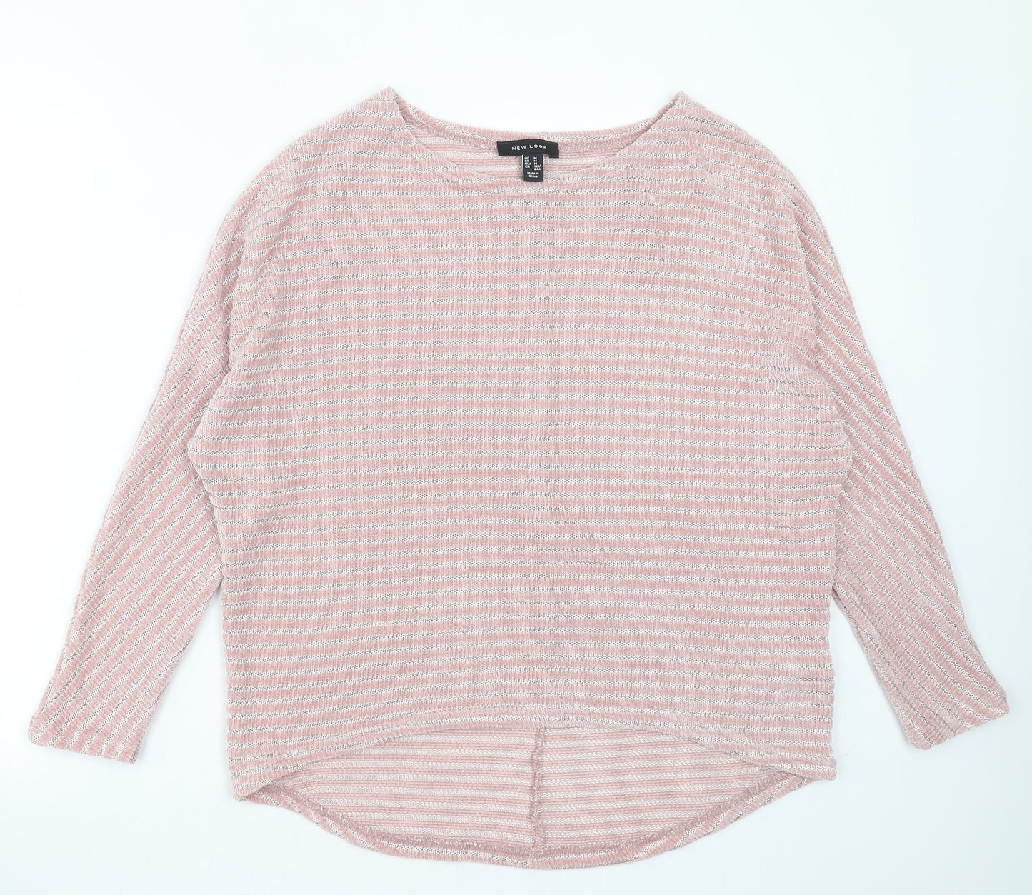 Womens UK Size M New Look Pink Pullover Jumper