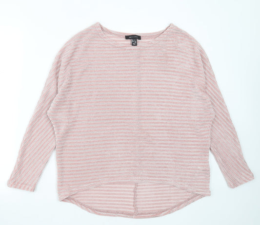 Womens UK Size M New Look Pink Pullover Jumper