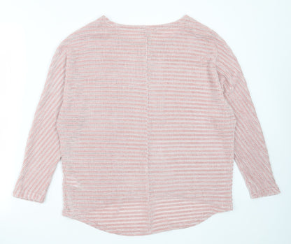 Womens UK Size M New Look Pink Pullover Jumper