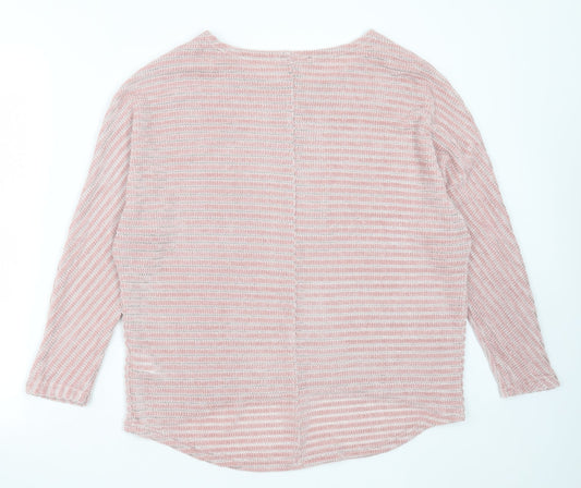 Womens UK Size M New Look Pink Pullover Jumper