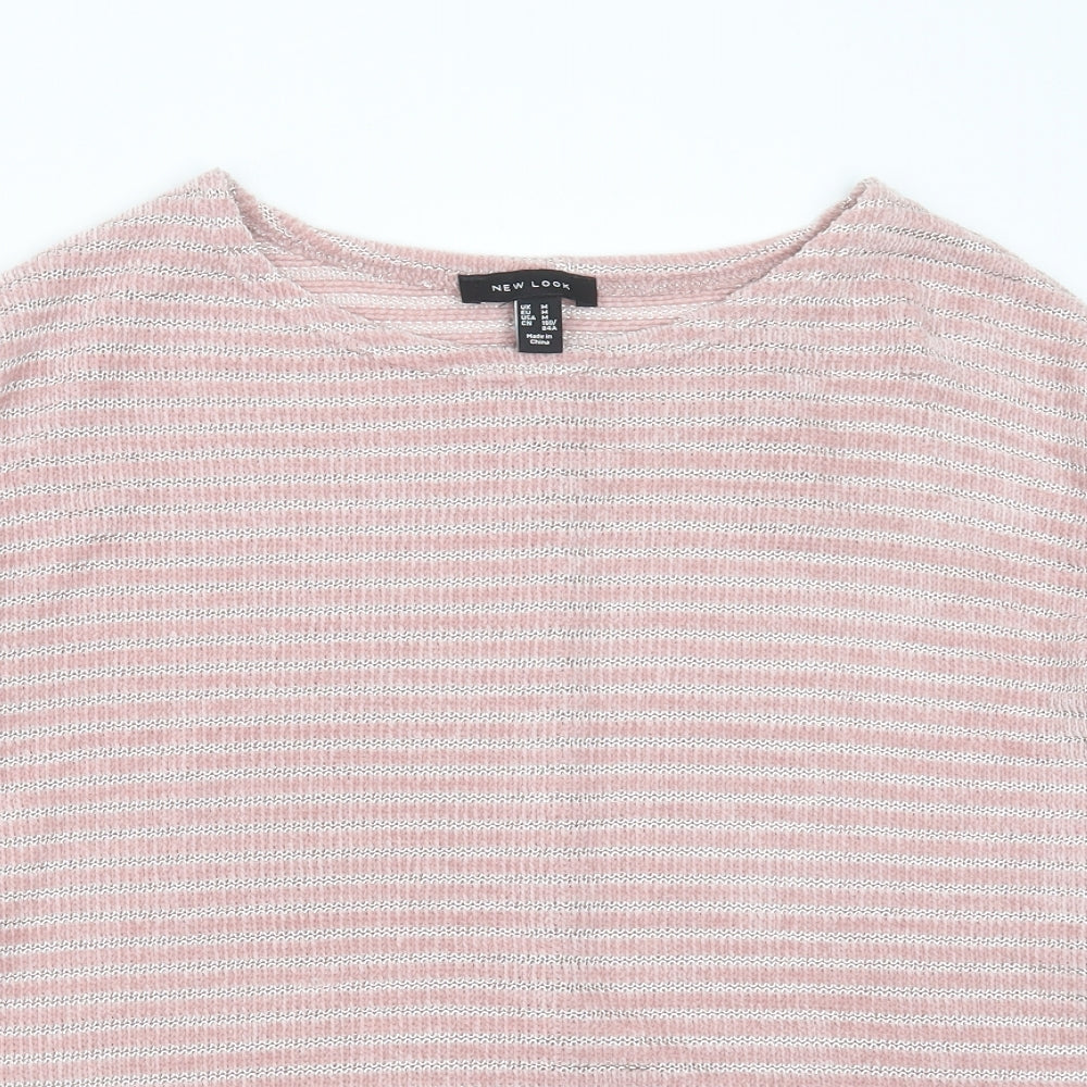 Womens UK Size M New Look Pink Pullover Jumper