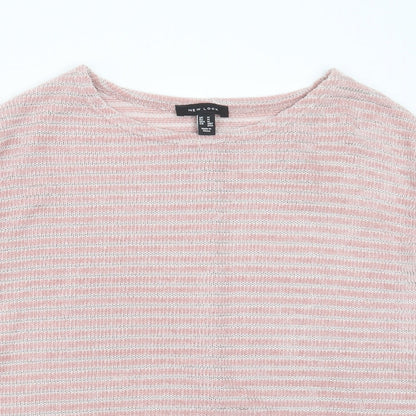 Womens UK Size M New Look Pink Pullover Jumper