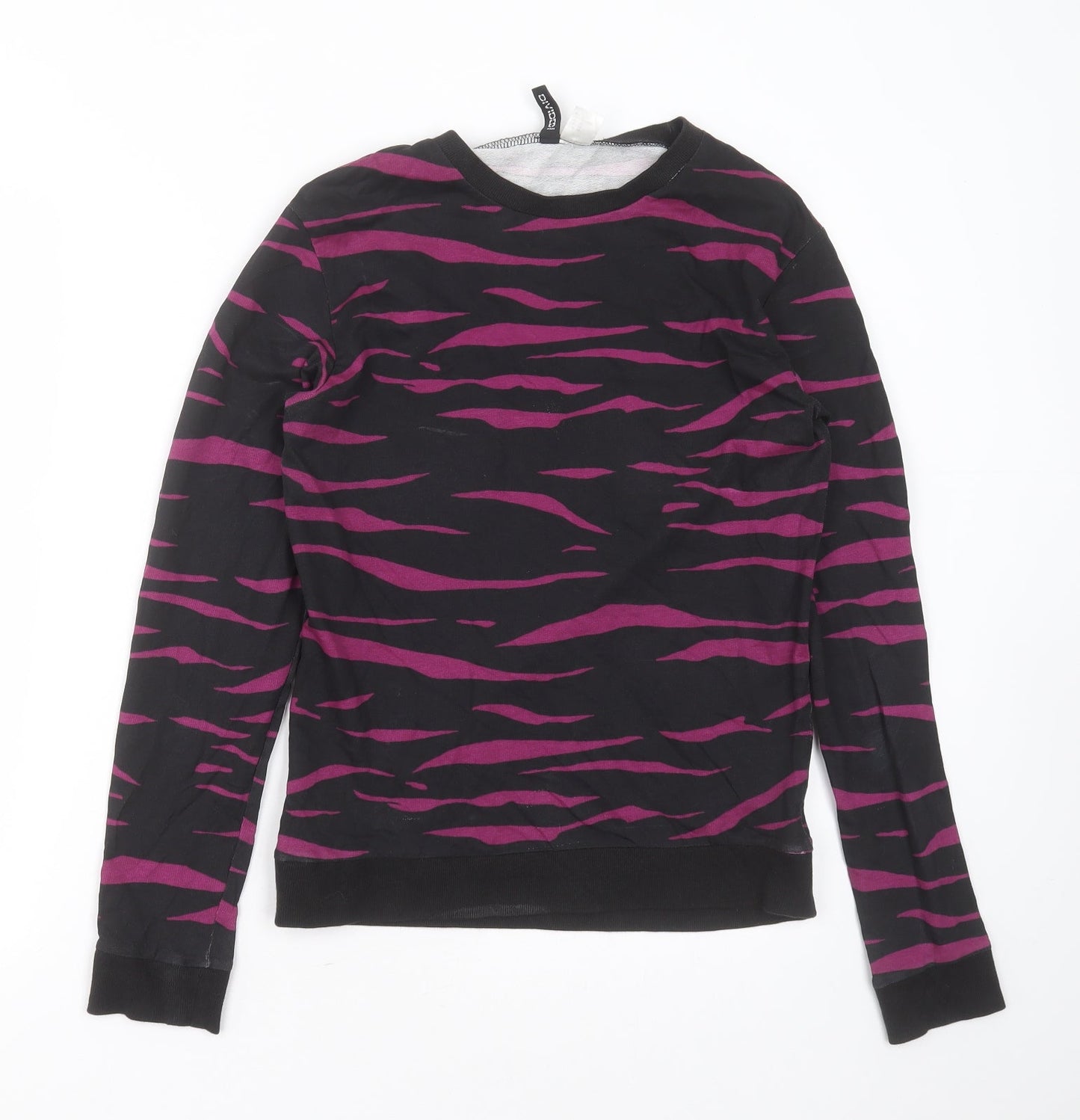 Womens UK Size XS Divided by H&M Black Pullover Sweatshirt