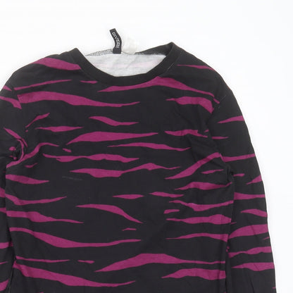 Womens UK Size XS Divided by H&M Black Pullover Sweatshirt