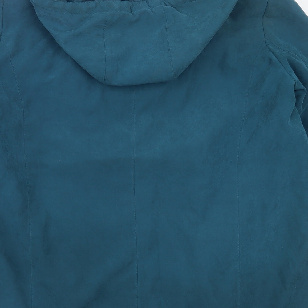 BM COLLECTION Womens Blue   Jacket Coat Size M  Zip