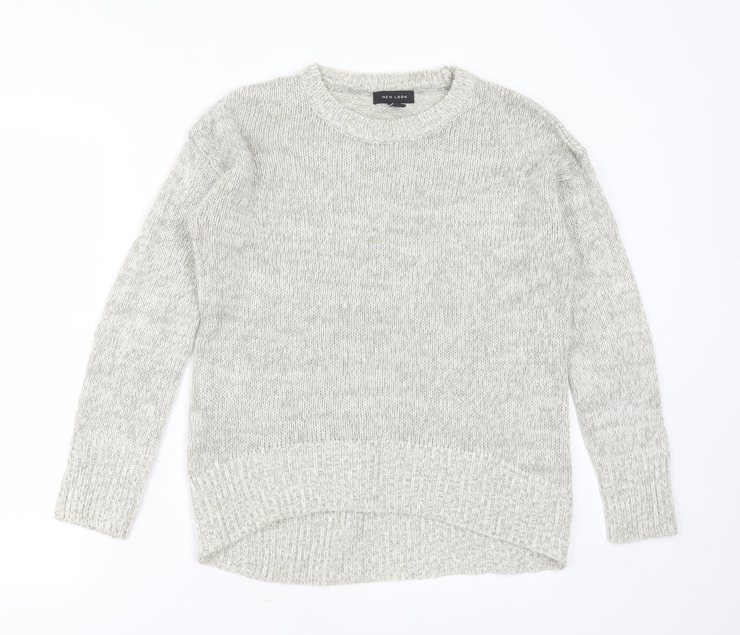 Womens UK Size S New Look Grey Pullover Jumper
